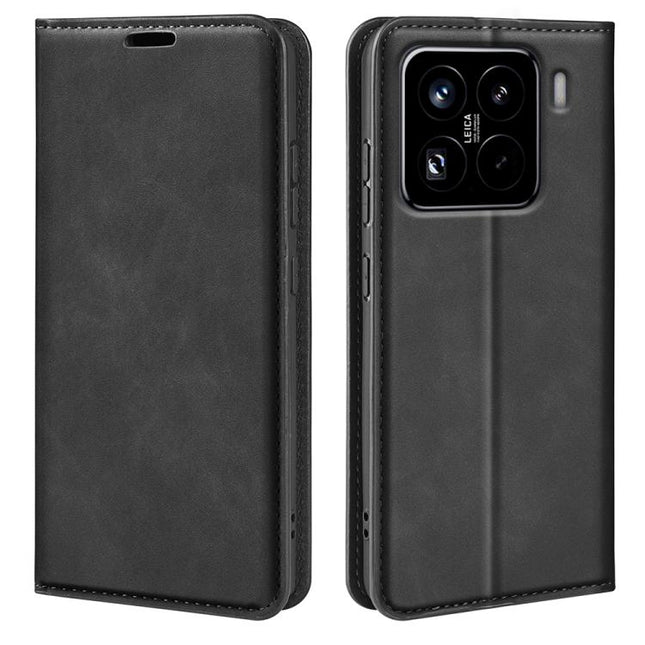 Retro-skin Magnetic Suction Leather Phone Case, For Xiaomi 15 Pro, For Xiaomi 15, For Xiaomi Redmi Note 14 5G, For Xiaomi Redmi Note 14 Pro+ 5G