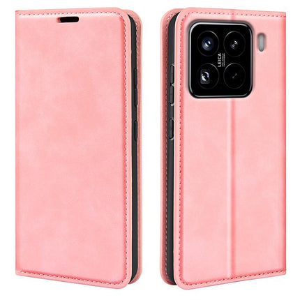 Retro-skin Magnetic Suction Leather Phone Case, For Xiaomi Redmi Note 14 Pro 4G, For Redmi Note 14 4G 163.25mm, For Xiaomi 15 Pro, For Xiaomi 15