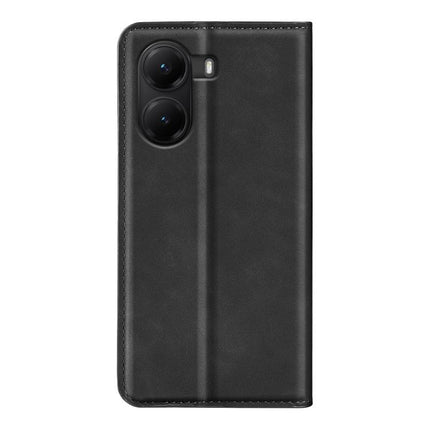 Retro-skin Magnetic Suction Leather Phone Case, For Xiaomi Poco X7 Pro, For Xiaomi Poco M7 Pro 5G, For Xiaomi Redmi Note 14 Pro 4G, For Redmi Note 14 4G 163.25mm
