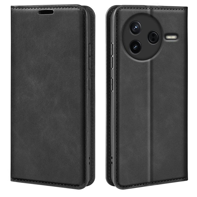 Retro-skin Magnetic Suction Leather Phone Case, For Redmi 15C 5G / 4G EU 173mm, For Redmi K80 Pro / Poco F7 Ultra, For Redmi K80 / Poco F7 Pro