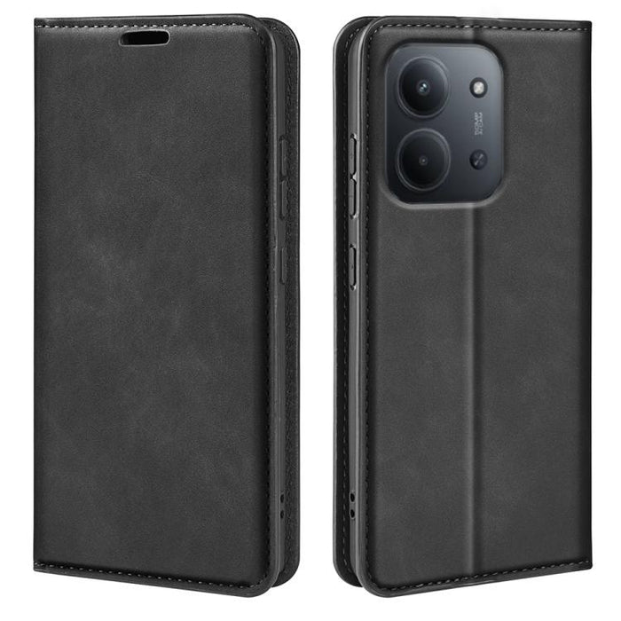 Retro-skin Magnetic Suction Leather Phone Case, For Redmi 15C 5G / 4G EU 173mm, For Redmi K80 Pro / Poco F7 Ultra, For Redmi K80 / Poco F7 Pro