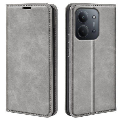 Retro-skin Magnetic Suction Leather Phone Case, For Xiaomi 17, For Redmi 15C 5G / 4G EU 173mm, For Xiaomi 15T Pro, For Xiaomi 15T