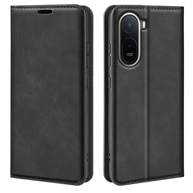 Retro-skin Magnetic Suction Leather Phone Case, For Redmi A7 Pro 171mm / Poco C85x 5G, For Xiaomi 17T, For Redmi Turbo 5 Max / Poco X8 Pro Max, For Redmi Turbo 5 5G / Poco X8 Pro 5G