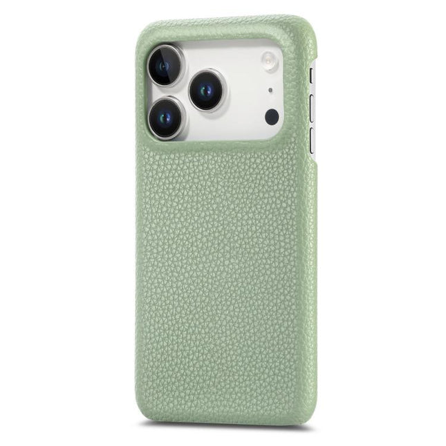 Litchi Oil Edge Leather Back Phone Case, For iPhone 18 Pro, For iPhone 15 Pro Max