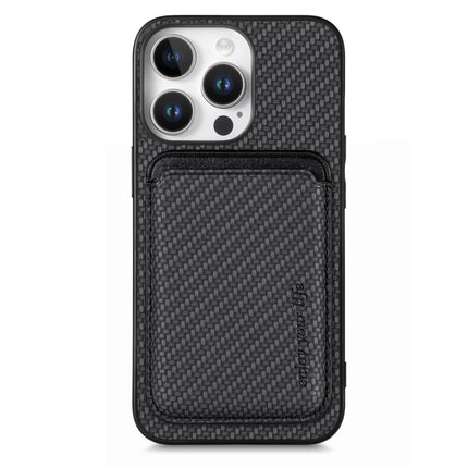 Carbon Fiber Leather Card Magsafe Phone Case, For iPhone Air, For iPhone 16 Pro Max, For iPhone 16 Pro, For iPhone 16 Plus