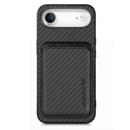 Carbon Fiber Leather Card Magsafe Phone Case, For iPhone Air, For iPhone 16 Pro Max, For iPhone 16 Pro, For iPhone 16 Plus