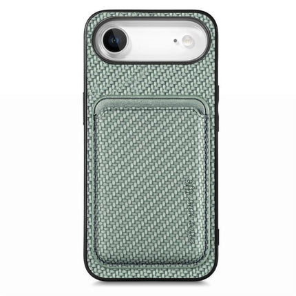 Carbon Fiber Leather Card Magsafe Phone Case, For iPhone Air, For iPhone 16 Pro Max, For iPhone 16 Pro, For iPhone 16 Plus