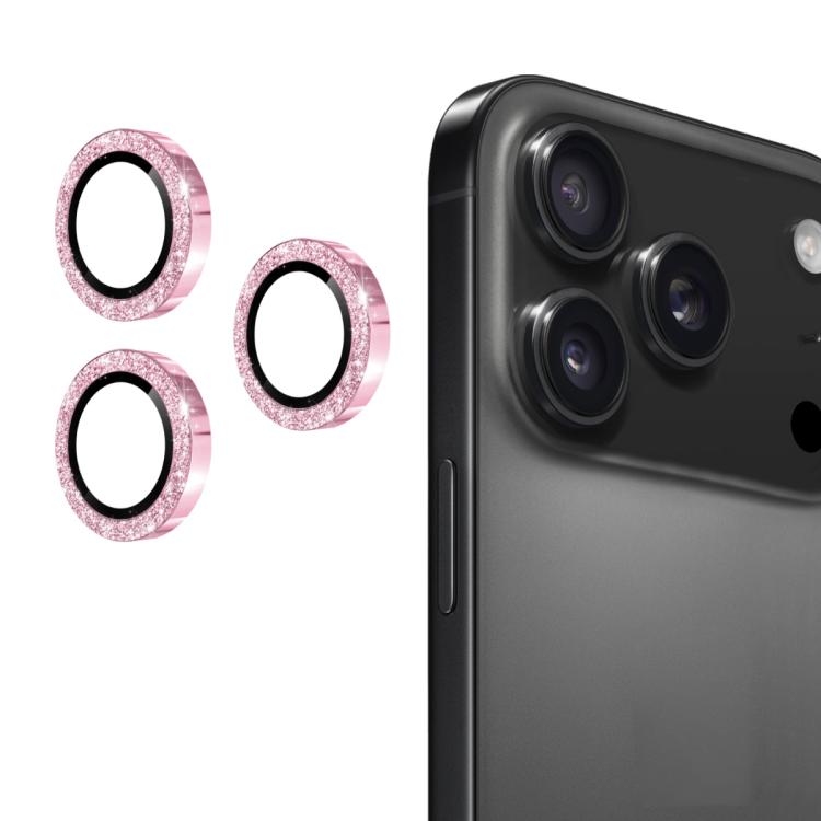 ENKAY Hat-Prince Glitter Rear Lens Aluminium Alloy Tempered Glass Film, For iPhone 17 Pro / 17 Pro Max, For iPhone 17, For iPhone 17 Air