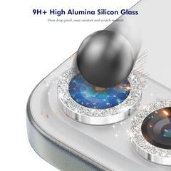 ENKAY Hat-Prince Glitter Rear Lens Aluminium Alloy Tempered Glass Film, For iPhone 17 Pro / 17 Pro Max, For iPhone 17, For iPhone 17 Air