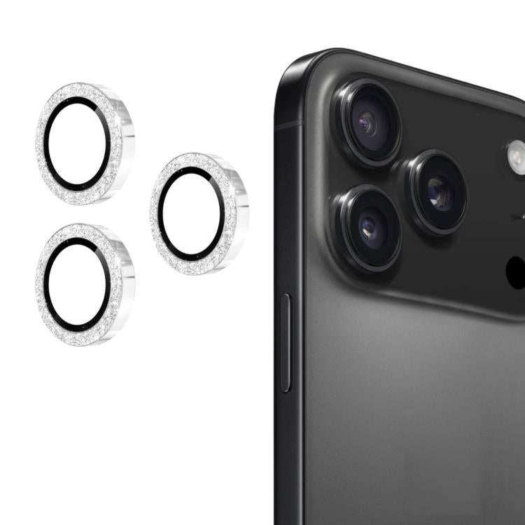 ENKAY Hat-Prince Glitter Rear Lens Aluminium Alloy Tempered Glass Film, For iPhone 17 Pro / 17 Pro Max, For iPhone 17, For iPhone 17 Air