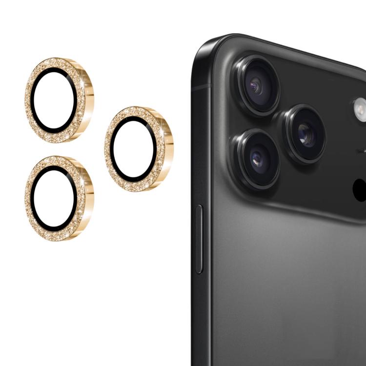 ENKAY Hat-Prince Glitter Rear Lens Aluminium Alloy Tempered Glass Film, For iPhone 17 Pro / 17 Pro Max, For iPhone 17, For iPhone 17 Air