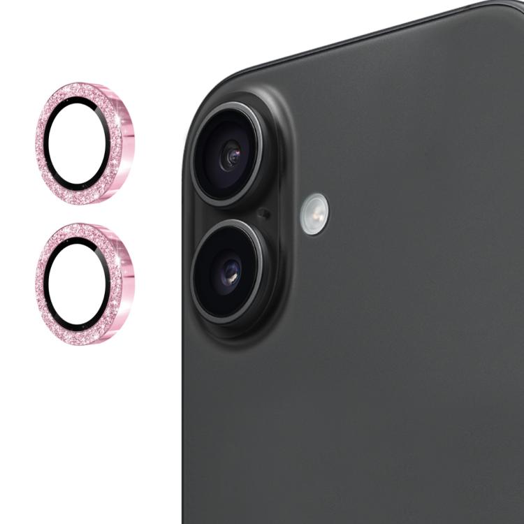ENKAY Hat-Prince Glitter Rear Lens Aluminium Alloy Tempered Glass Film, For iPhone 17 Pro / 17 Pro Max, For iPhone 17, For iPhone 17 Air