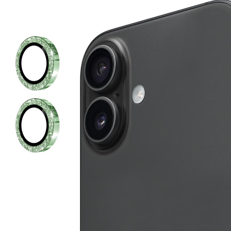 ENKAY Hat-Prince Glitter Rear Lens Aluminium Alloy Tempered Glass Film, For iPhone 17 Pro / 17 Pro Max, For iPhone 17, For iPhone 17 Air