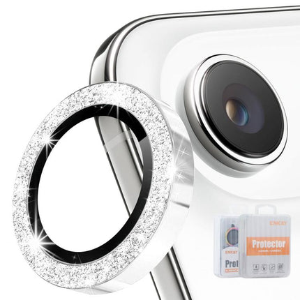ENKAY Hat-Prince Glitter Rear Lens Aluminium Alloy Tempered Glass Film, For iPhone 17 Pro / 17 Pro Max, For iPhone 17, For iPhone Air