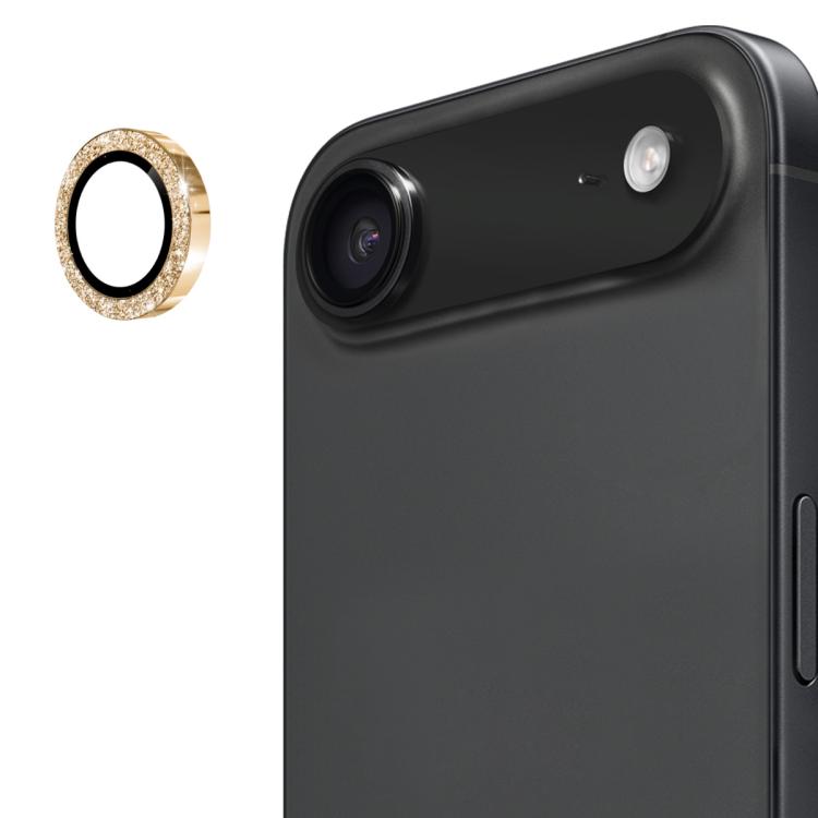 ENKAY Hat-Prince Glitter Rear Lens Aluminium Alloy Tempered Glass Film, For iPhone 17 Pro / 17 Pro Max, For iPhone 17, For iPhone 17 Air