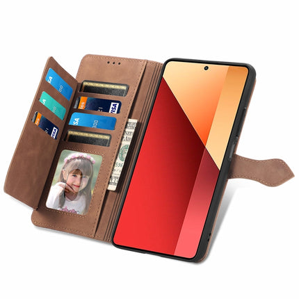 Embossed Flower Zipper Leather Phone Case, For Xiaomi Poco M6 Pro 4G, For Xiaomi Redmi Note 13 Pro 4G, For Xiaomi Redmi A3, For Xiaomi Redmi Note 13 4G