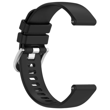 Liquid Glossy Silver Buckle Silicone Watch Band, For Huawei Watch GT4 46mm 22mm, For Huawei Watch GT4 41mm 18mm