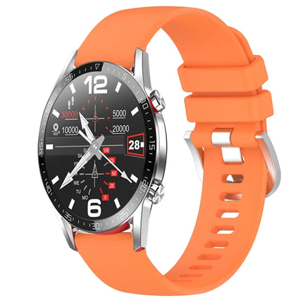 Liquid Glossy Silver Buckle Silicone Watch Band, For Huawei Watch GT2 Pro 22mm, For Huawei Watch GT2 46mm 22mm