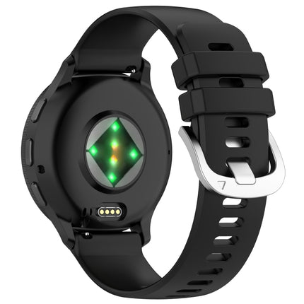 Liquid Glossy Silver Buckle Silicone Watch Band, For Garmin Venu 3S, For Garmin Forerunner 265S