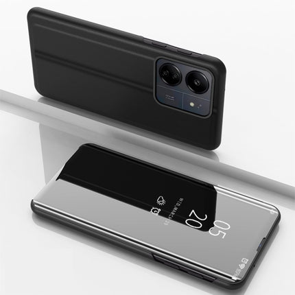 Plated Mirror Horizontal Flip Leather Phone Case with Holder, For Xiaomi 14, For Xiaomi Redmi 13C, For Xiaomi Redmi Note 13 Pro+