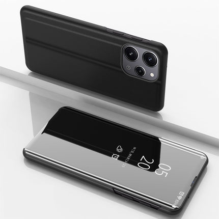 Plated Mirror Horizontal Flip Leather Phone Case with Holder, For Xiaomi 13T Pro, For Xiaomi Redmi Note 12 4G, For Redmi Note 15 Pro+ Global 163.3mm