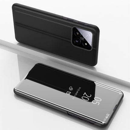 Plated Mirror Horizontal Flip Leather Phone Case with Holder, For Xiaomi 14, For Xiaomi Redmi 13C, For Xiaomi Redmi Note 13 Pro+