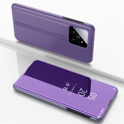 Plated Mirror Horizontal Flip Leather Phone Case with Holder, For Xiaomi 14, For Xiaomi Redmi 13C, For Xiaomi Redmi Note 13 Pro+