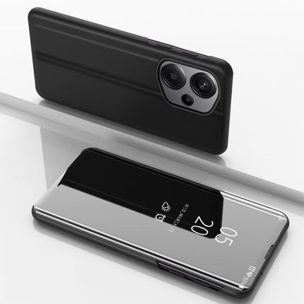Plated Mirror Horizontal Flip Leather Phone Case with Holder, For Xiaomi Poco F6 Pro, For Xiaomi Redmi Note 13 Pro 4G, For Xiaomi 14 Pro