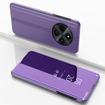 Plated Mirror Horizontal Flip Leather Phone Case with Holder, For Xiaomi 14T, For Xiaomi Redmi 14C 4G, For Xiaomi Poco F6