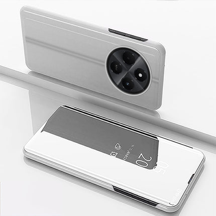 Plated Mirror Horizontal Flip Leather Phone Case with Holder, For Xiaomi 14T, For Xiaomi Redmi 14C 4G, For Xiaomi Poco F6
