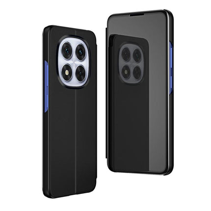 Plated Mirror Horizontal Flip Leather Phone Case with Holder, For Xiaomi Redmi Note 14 Pro+ 5G, For Xiaomi Redmi Note 14 Pro 5G, For Xiaomi 14T Pro