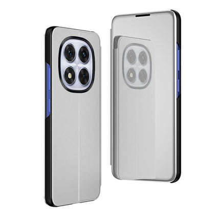 Plated Mirror Horizontal Flip Leather Phone Case with Holder, For Xiaomi Redmi Note 14 Pro+ 5G, For Xiaomi Redmi Note 14 Pro 5G, For Xiaomi 14T Pro
