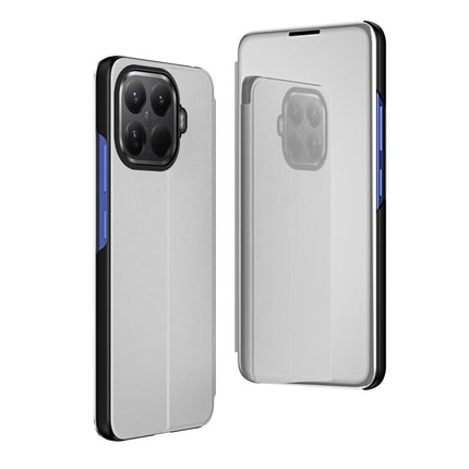 Plated Mirror Horizontal Flip Leather Phone Case with Holder, For Xiaomi 15T Pro, For Xiaomi 15T, For Redmi Note 14 4G 164.84mm