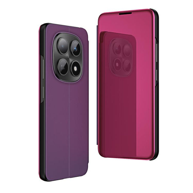 Plated Mirror Horizontal Flip Leather Phone Case with Holder, For Redmi Note 15 4G / 5G Global 164mm, For Redmi 15C 5G / 4G EU 173mm, For Redmi 15C 5G / 4G Global 171mm