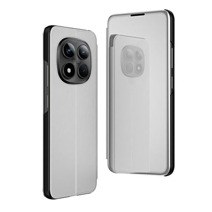 Plated Mirror Horizontal Flip Leather Phone Case with Holder, For Xiaomi 13T Pro, For Xiaomi Redmi Note 12 4G, For Redmi Note 15 Pro+ Global 163.3mm