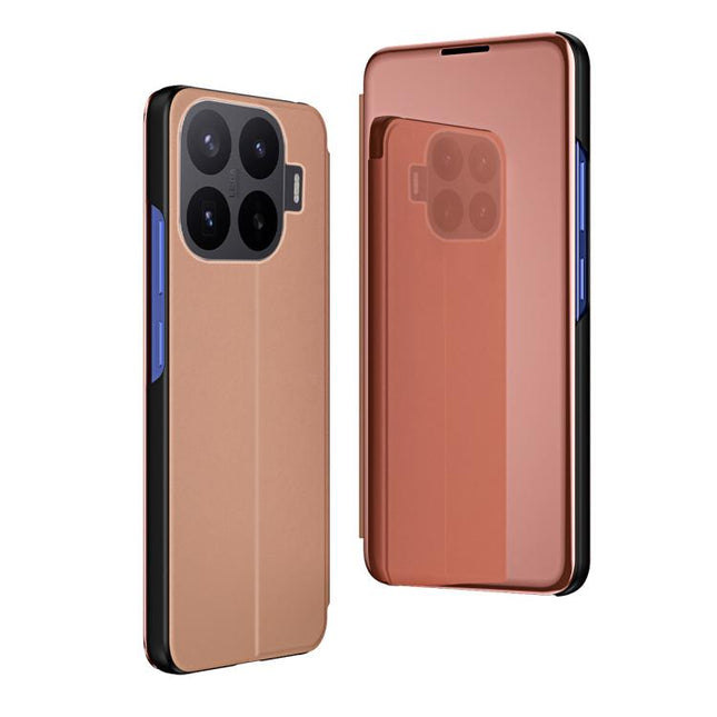 Plated Mirror Horizontal Flip Leather Phone Case with Holder, For Xiaomi 17T Pro 5G, For Xiaomi 17T 5G, For Redmi Note 15 Pro 5G Global 163.6mm