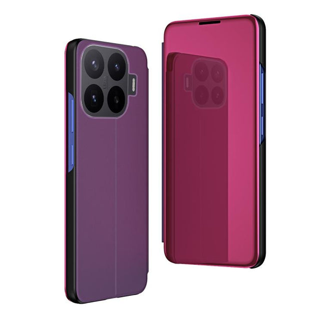 Plated Mirror Horizontal Flip Leather Phone Case with Holder, For Xiaomi 17T Pro 5G, For Xiaomi 17T 5G, For Redmi Note 15 Pro 5G Global 163.6mm