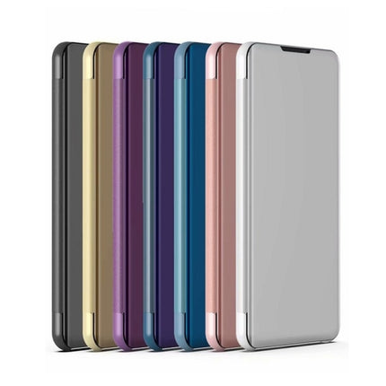 Plated Mirror Horizontal Flip Leather Phone Case with Holder, For Xiaomi 17T Pro 5G, For Xiaomi 17T 5G, For Redmi Note 15 Pro 5G Global 163.6mm