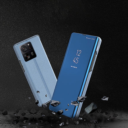 Plated Mirror Horizontal Flip Leather Phone Case with Holder, For Redmi Note 15 4G / 5G Global 164mm, For Redmi 15C 5G / 4G EU 173mm, For Redmi 15C 5G / 4G Global 171mm