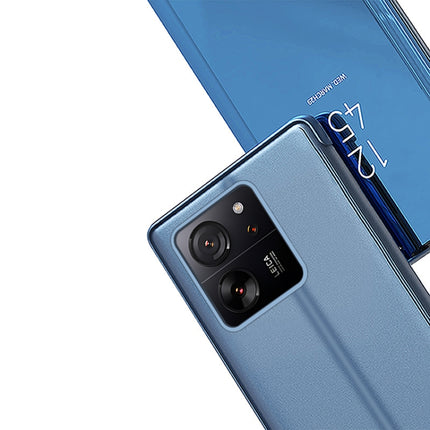 Plated Mirror Horizontal Flip Leather Phone Case with Holder, For Xiaomi  Poco X7 Pro, For Redmi Note 14 4G 163.25mm, For Xiaomi Redmi Note 14 5G