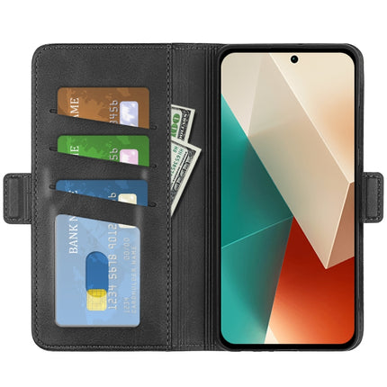 Dual-side Magnetic Buckle Horizontal Flip Leather Phone Case, For Xiaomi Redmi Note 13 5G, For Xiaomi Redmi 13C 4G, For Xiaomi Redmi Note 13 Pro+, For Xiaomi Redmi Note 13 Pro 5G
