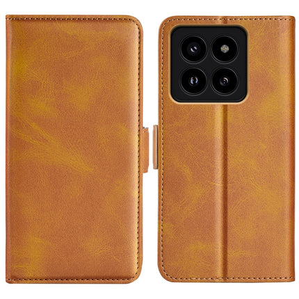 Dual-side Magnetic Buckle Horizontal Flip Leather Phone Case, For Xiaomi Redmi Note 13 4G, For Xiaomi 14 Ultra, For Xiaomi 14 Pro, For Xiaomi 14