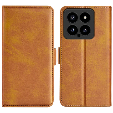 Dual-side Magnetic Buckle Horizontal Flip Leather Phone Case, For Xiaomi Redmi Note 13 4G, For Xiaomi 14 Ultra, For Xiaomi 14 Pro, For Xiaomi 14