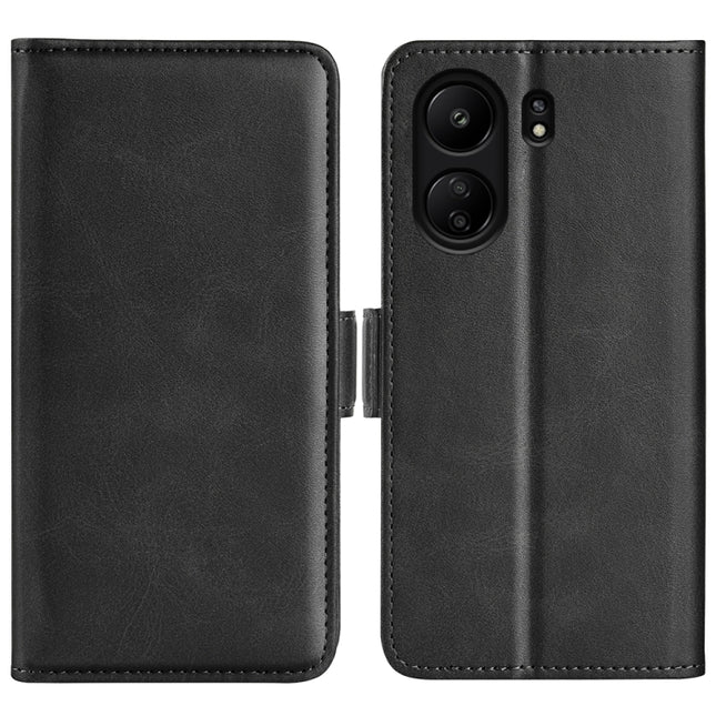 Dual-side Magnetic Buckle Horizontal Flip Leather Phone Case, For Xiaomi Redmi 13C 4G, For Xiaomi Redmi Note 13 Pro+, For Xiaomi Redmi Note 13 Pro 5G, For Xiaomi 13T