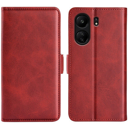 Dual-side Magnetic Buckle Horizontal Flip Leather Phone Case, For Xiaomi Redmi Note 13 5G, For Xiaomi Redmi 13C 4G, For Xiaomi Redmi Note 13 Pro+, For Xiaomi Redmi Note 13 Pro 5G