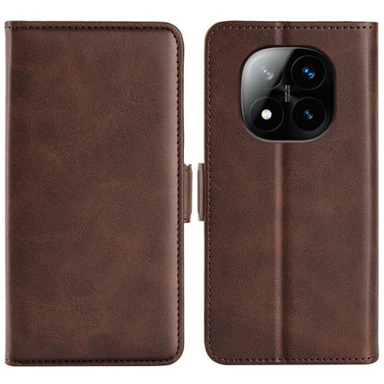 Dual-side Magnetic Buckle Horizontal Flip Leather Phone Case, For Xiaomi 15 Pro, For Xiaomi 15, For Xiaomi Redmi Note 14 5G, For Xiaomi Redmi Note 14 Pro+