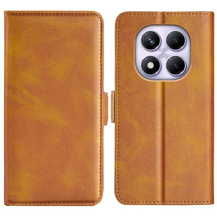Dual-side Magnetic Buckle Horizontal Flip Leather Phone Case, For Xiaomi 15 Ultra, For Xiaomi Poco M7 Pro 5G, For Redmi Note 14 Pro 4G, For Redmi Note 14 4G 163.25mm