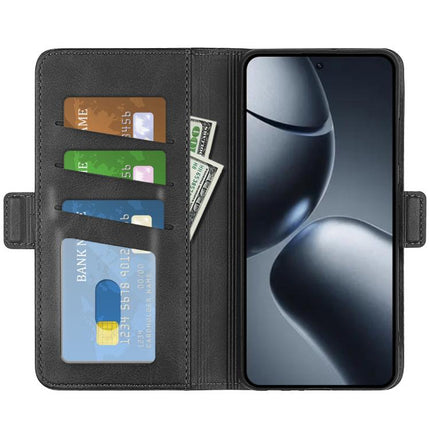 Dual-side Magnetic Buckle Horizontal Flip Leather Phone Case, For Xiaomi 15T, For Redmi A5 4G 173.3mm, For Redmi Note 14S 4G, For Redmi Note 14 4G 164.84mm