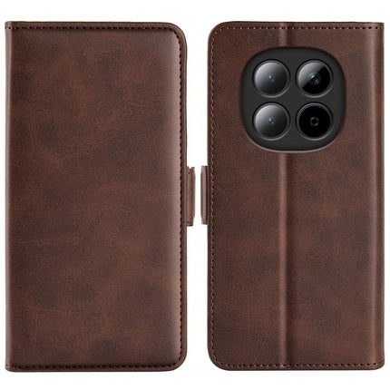 Dual-side Magnetic Buckle Horizontal Flip Leather Phone Case, For Redmi Note 15 Pro Global 163.6mm, For Xiaomi 17 Pro, For Xiaomi 17, For Xiaomi 15T Pro