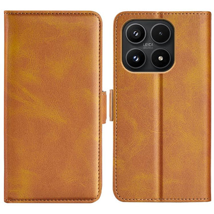 Dual-side Magnetic Buckle Horizontal Flip Leather Phone Case, For Redmi Note 15 Pro Global 163.6mm, For Xiaomi 17 Pro, For Xiaomi 17, For Xiaomi 15T Pro